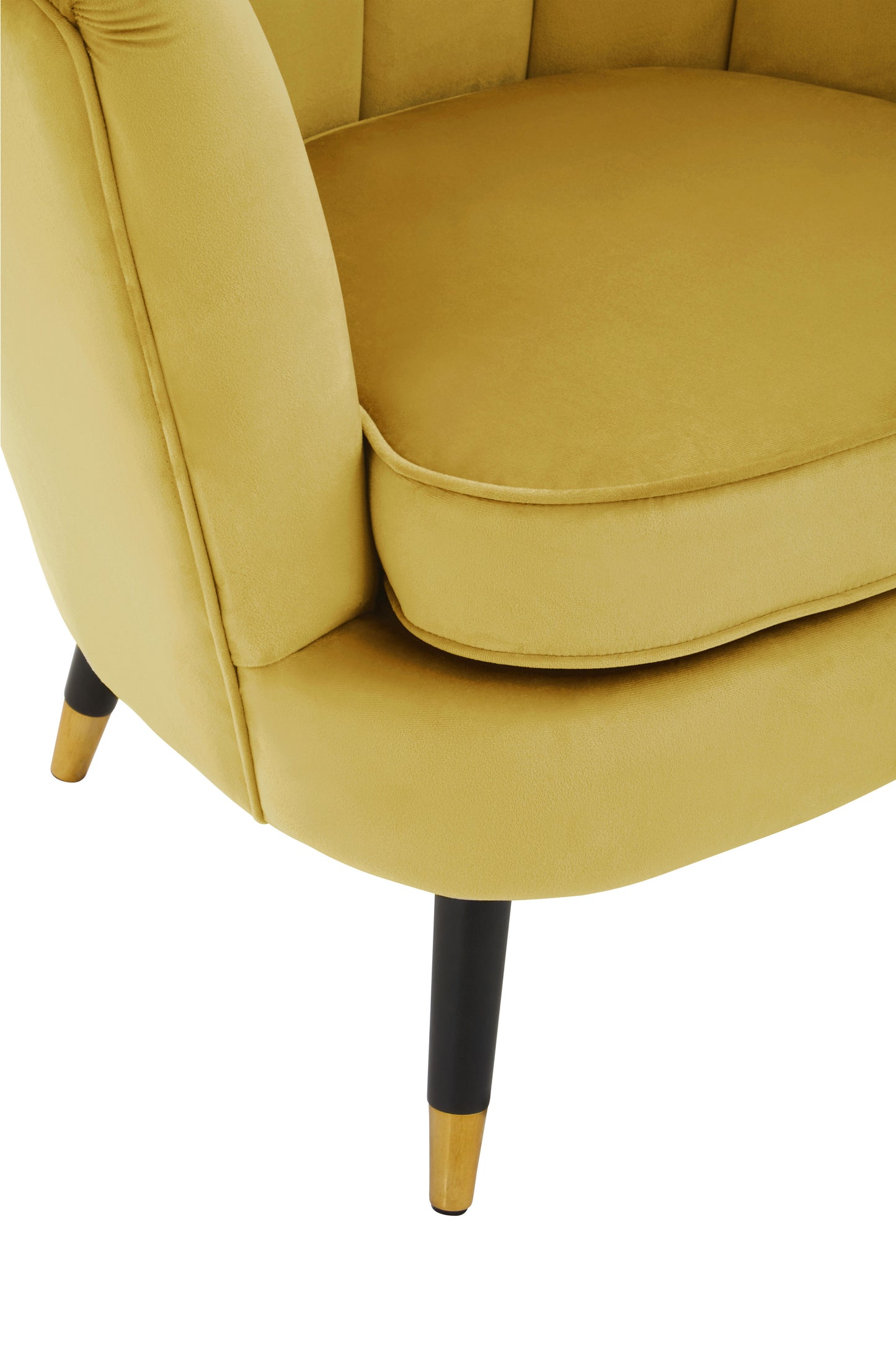 Estelle Velvet Shell Accent Chair. Elegant Shell Chair. Velvet Accent Chair. Modern Velvet Chair. Comfortable Velvet Chair. Stylish Armchair. Shell Design Chair. Soft Velvet Upholstery. Luxury Upholstered Chair. Padded Seat Chair. Curved Backrest Chair. Sturdy Wooden Legs. Versatile Accent Chair. Living Room Chair. Bedroom Chair. Reading Nook Chair. Easy Maintenance Chair. UK Stockist. Quick Delivery. Black Velvet Chair. Grey. Pink. Pistachio. Timeless Accent Chair. Chic Home Chair. Modern Upholstered Chair