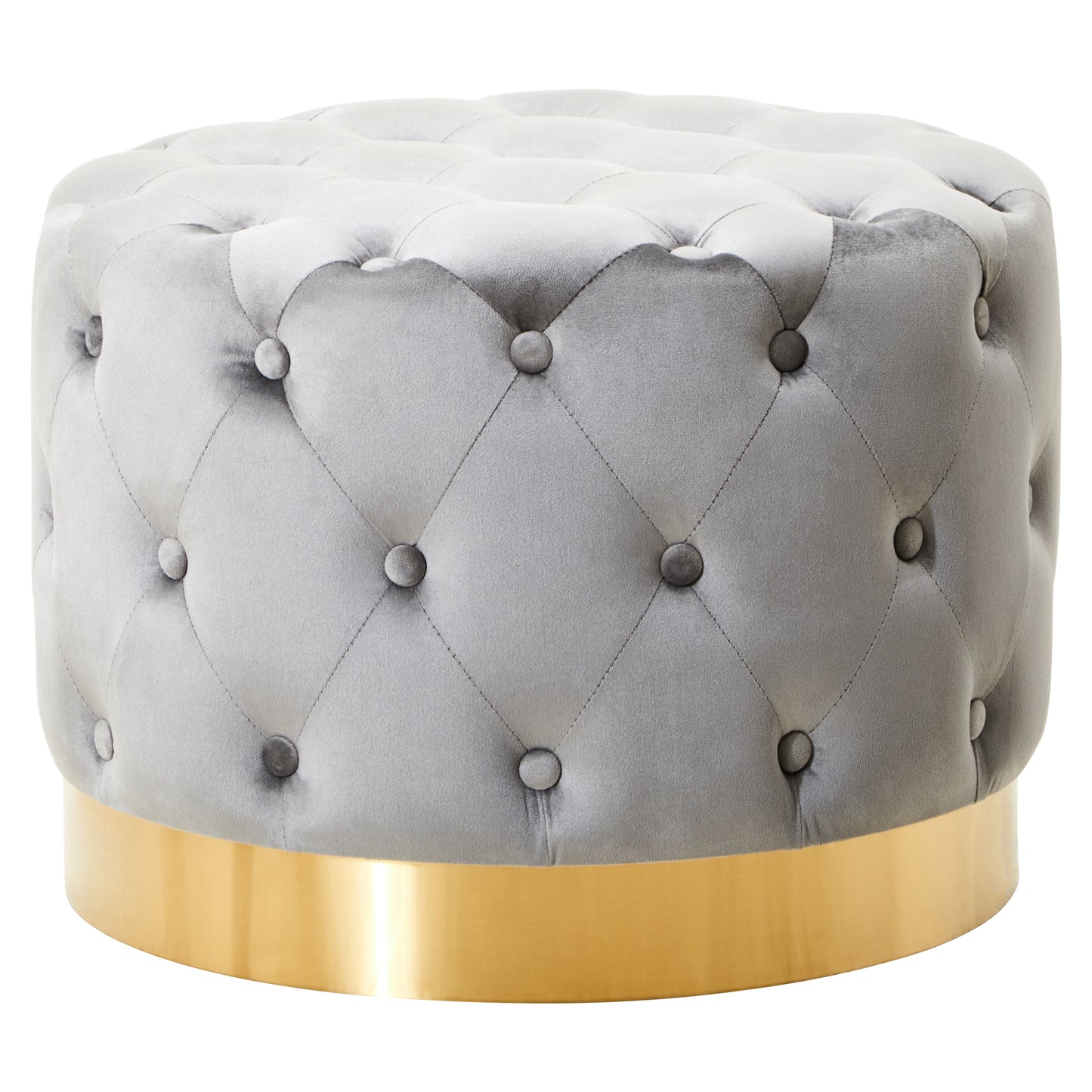 Isabelle Velvet Stool. Velvet Stool. Button-Tufted Stool. Matte Gold Base Stool. Luxury Seating. Vanity Stool. Accent Stool. Elegant Velvet Furniture. Plush Upholstered Stool. Pink Velvet Stool. Beige Velvet Stool. Grey Velvet Stool. Contemporary Stool. Chic Home Decor. Sophisticated Interiors. Modern Stool Design. Glamorous Furniture. Compact Seating. Stylish Accent Piece. Velvet Vanity Chair.